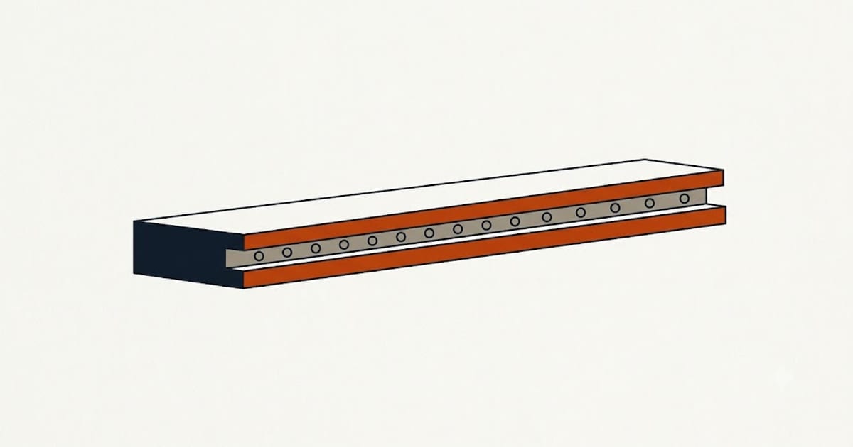 Heating element under a tiled floor