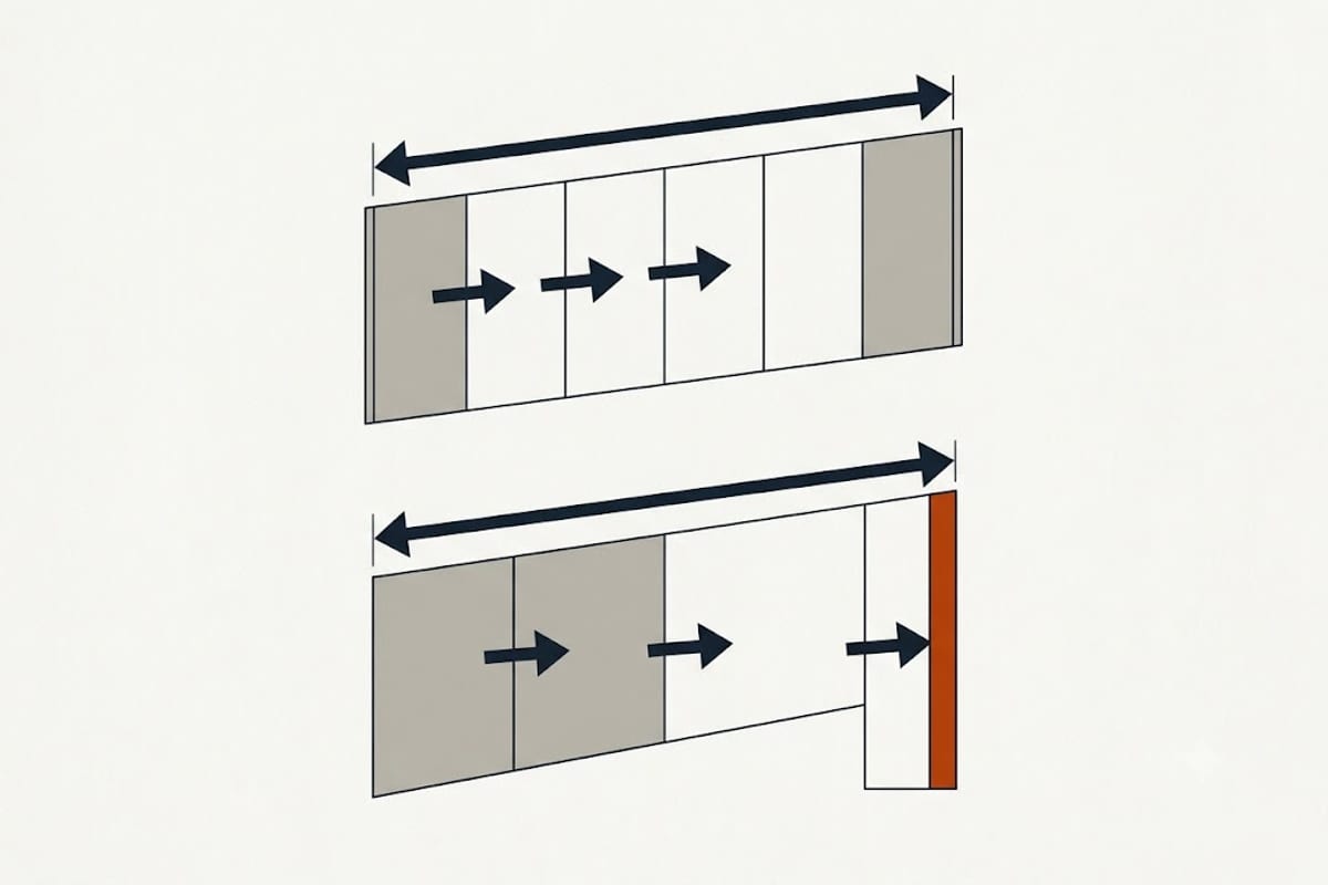 Balanced cuts against a sliver